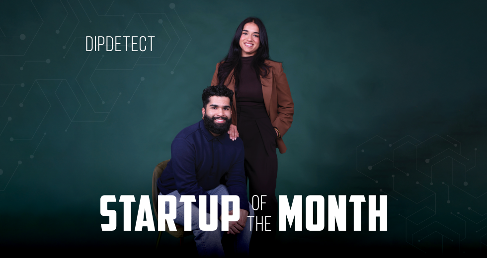 Co-founders and siblings Bhawna Sharma Goraya and Danish Sharma are developing a test strip to check for food allergens in seconds. (Photo by Katy Karns)