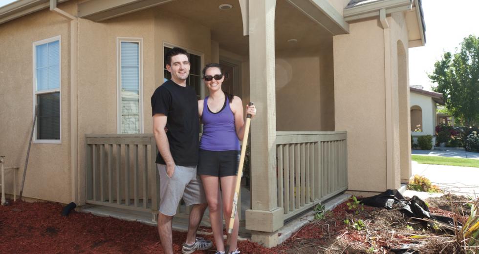 David Andrews and Laura Deutsch qualified for a mortgage 9 percent above what they paid for their new home in West Sacramento.