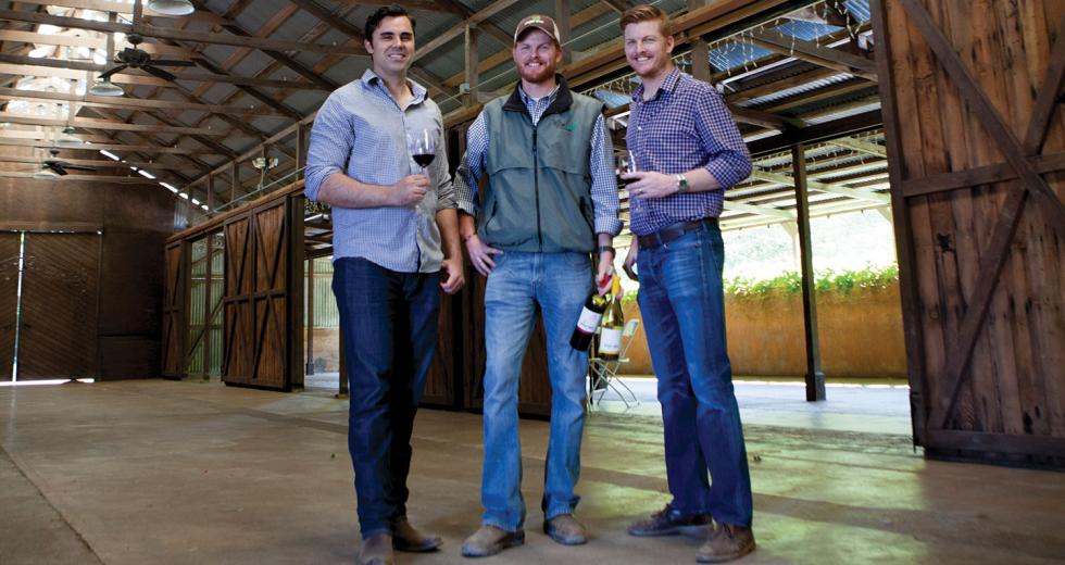Tom Merwin and David and Phil Oglivie launched Muddy Boot Wine out of Clarksburg in 2014