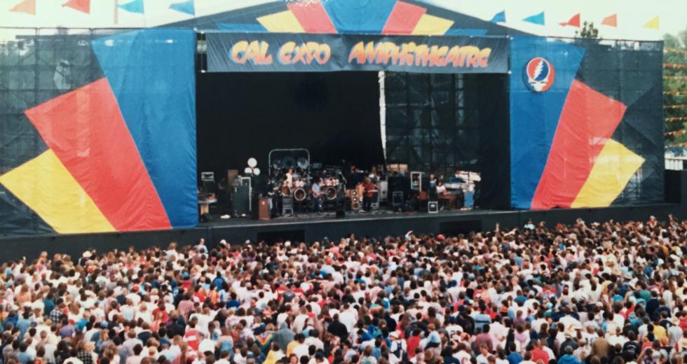 This photo of a Grateful Dead concert in 1986 shows Cal Expo in its heydey. (Photo by Bob Beyn)
