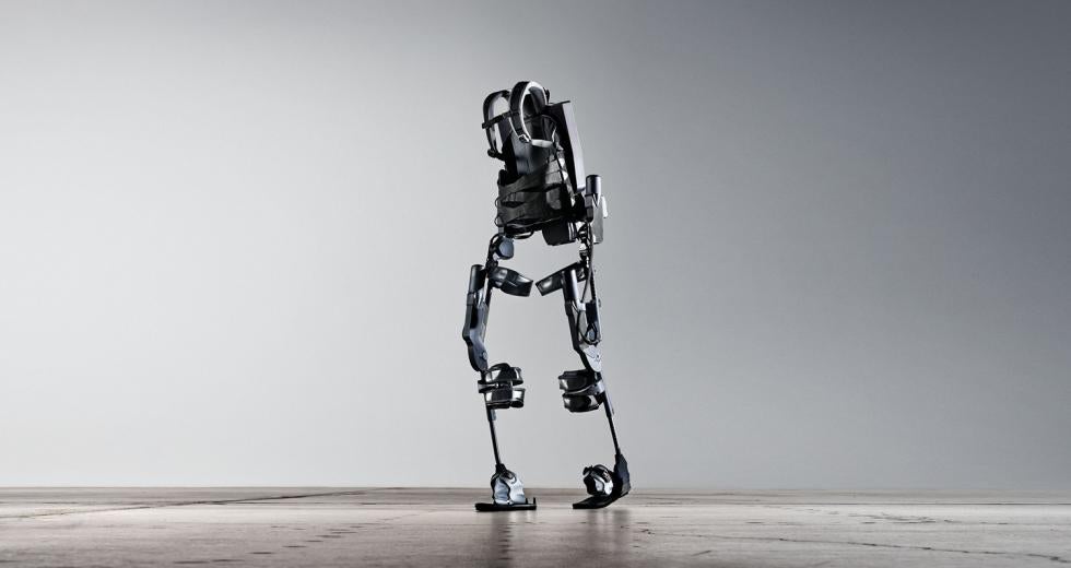 Mechanical equipment like this Ekso Bionic suit, which currently requires users to possess some degree of mobility, could potentially be paired with brain-controlled technology to serve paralyzed users.

(photo courtesy of Eskobionics)