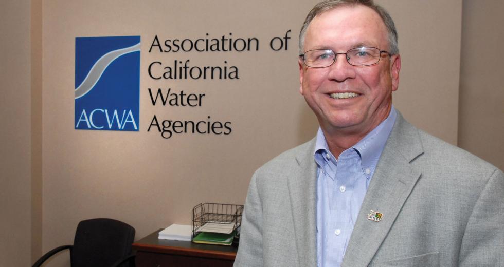 Tim Quinn, executive director of the Association of California Water Agencies, says that desalination should be part of the state's water solution, however, "You don't solve the problem by shifting it from one ecosystem to another."

(Photo: Jill Wagner)
