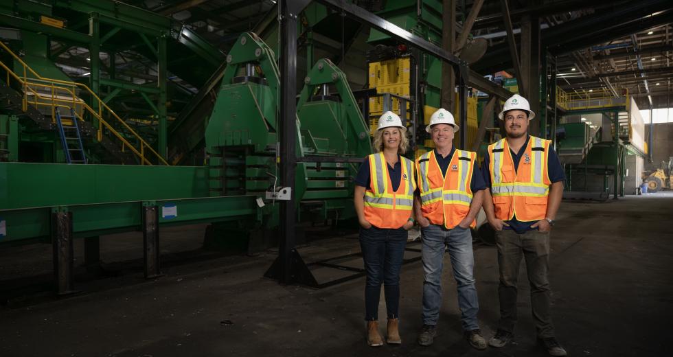Pictured (L-R): Stephanie Ulmer, Senior Planner; Eric Oddo, Program Manager; Will Scheffler, Operations Superintendent