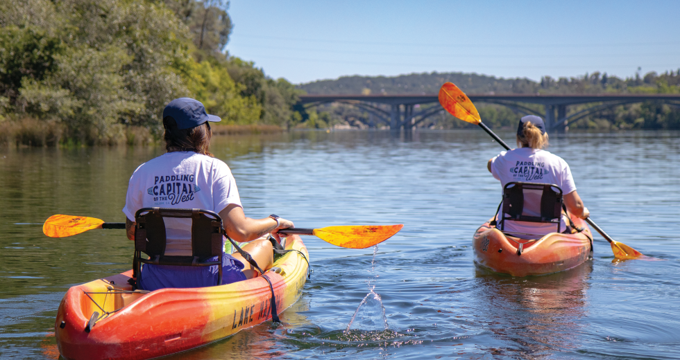 Folsom has recently branded itself the “Paddling Capital of the West.” (Photo courtesy of Choose Folsom)