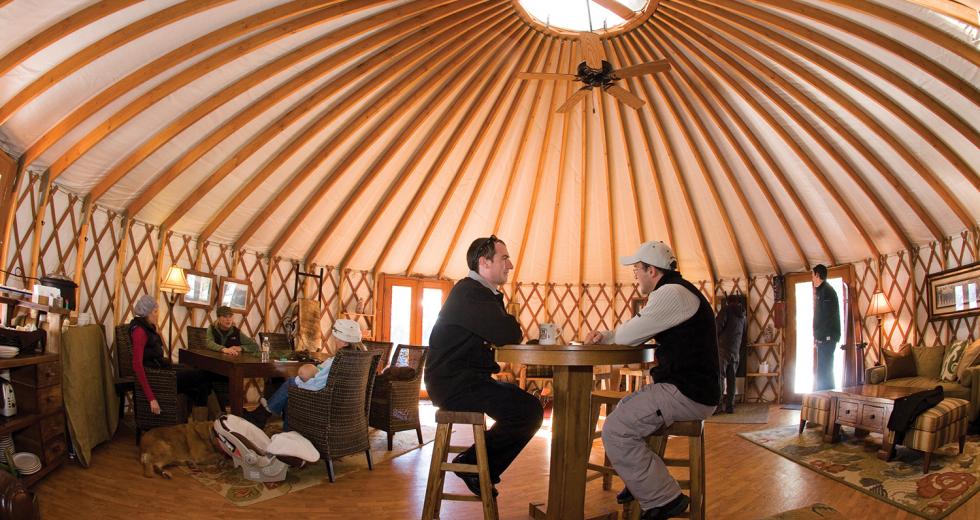 The community yurt in Martis camp