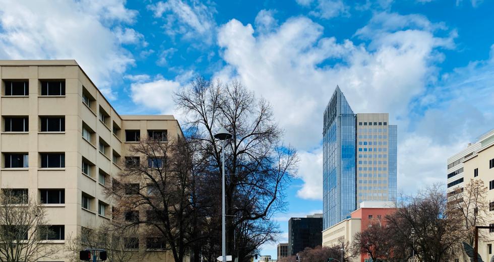 A view of Capitol Mall in 2020. Sacramento State University is spearheading up to 5 million square feet of mixed-use development in this area. (Shutterstock photo)