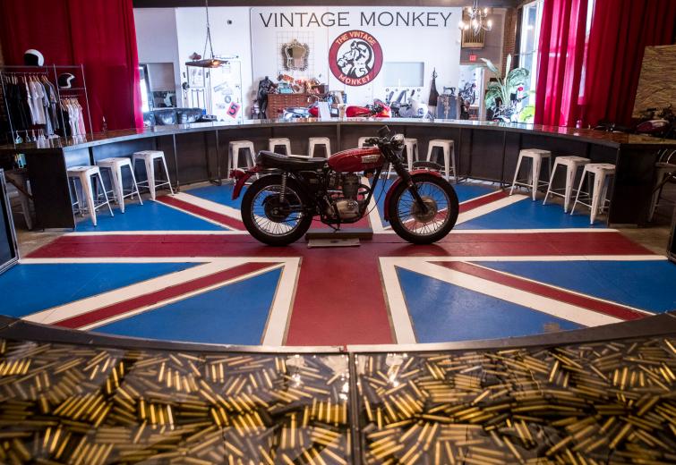 Her business also includes an exhibit, retail, rental space for events and a circular bar that encourages people to stay awhile.