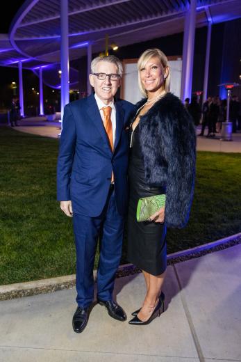 Clint Reilly, chairman and founder, Clint
Reilly Organization, and wife, Janet Reilly, regent, University
of California