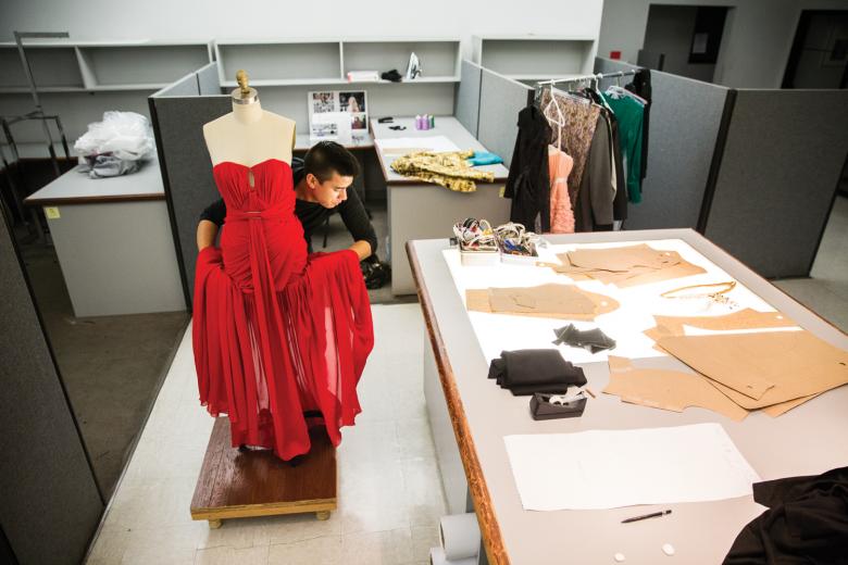 Michael Kouri, a fashion design graduate from American River College and the founder of Nolan Kouri Studios, says being a fashion designer in Sacramento is more affordable than working in a place like New York City but decidedly less profitable. Michael Kouri, a fashion design graduate from American River College and the founder of Nolan Kouri Studios, says being a fashion designer in Sacramento is more affordable than working in a place like New York City but decidedly less profitable.