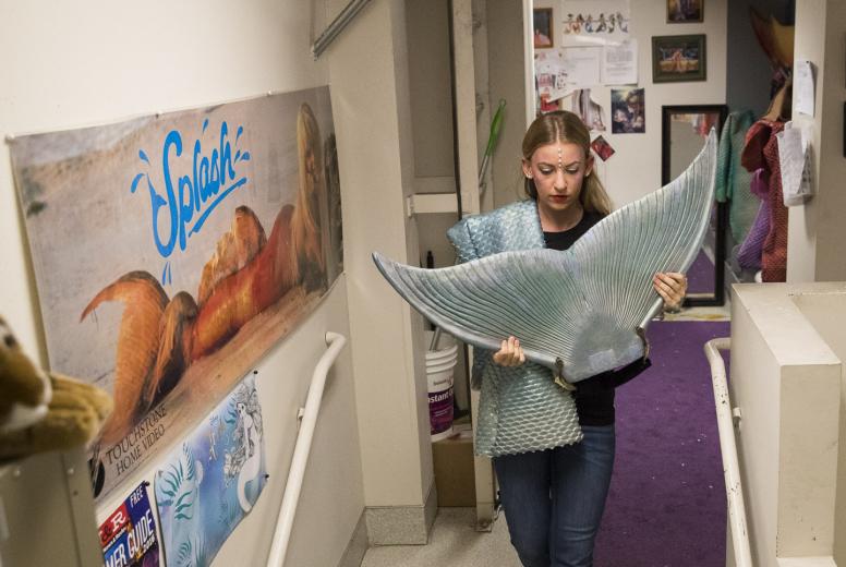 The mermaids, Smith says, love their job. “The turnover rate is like non-existent,” she says. “People only leave if they move or get pregnant and decide to raise their family instead.”