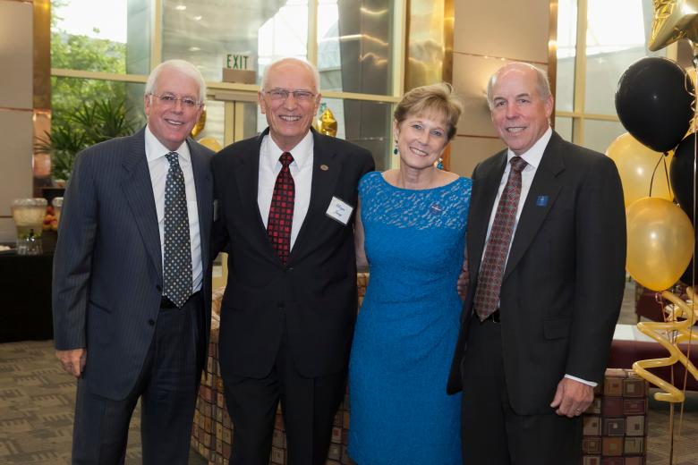 Greg Jamison, Former general manager of hockey’s San Jose Sharks and member of WJU’s Board of Trustees; Bryce Jessup, president emeritus, William Jessup University; and Noel Henderson with husband David Henderson, president, Samaritan Hospital San Jose. Greg Jamison, Former general manager of hockey’s San Jose Sharks and member of WJU’s Board of Trustees; Bryce Jessup, president emeritus, William Jessup University; and Noel Henderson with husband David Henderson, president, Samaritan Hospital San Jose.