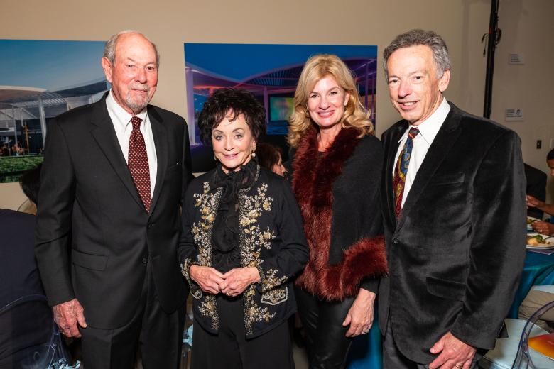 Paul Kaufmann and wife, Marcy Friedman,
artist and philanthropist; Karen Walker and husband Rick
Walker, president and CEO, Festival Napa Valley