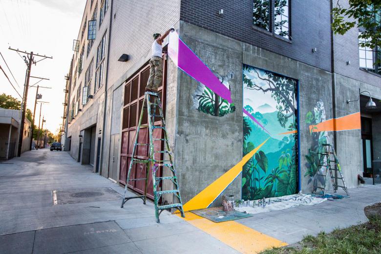 Padilla is responsible for the block-long Sacramento Kings mural on R and 16th streets, the murals on the front and back of Hot Italian on Q and 16th streets, as well as his recently completed mural, entitled “Look Deeper,” outside the Warehouse Artist Lofts on 12th Street. Padilla is responsible for the block-long Sacramento Kings mural on R and 16th streets, the murals on the front and back of Hot Italian on Q and 16th streets, as well as his recently completed mural, entitled “Look Deeper,” outside the Warehouse Artist Lofts on 12th Street.