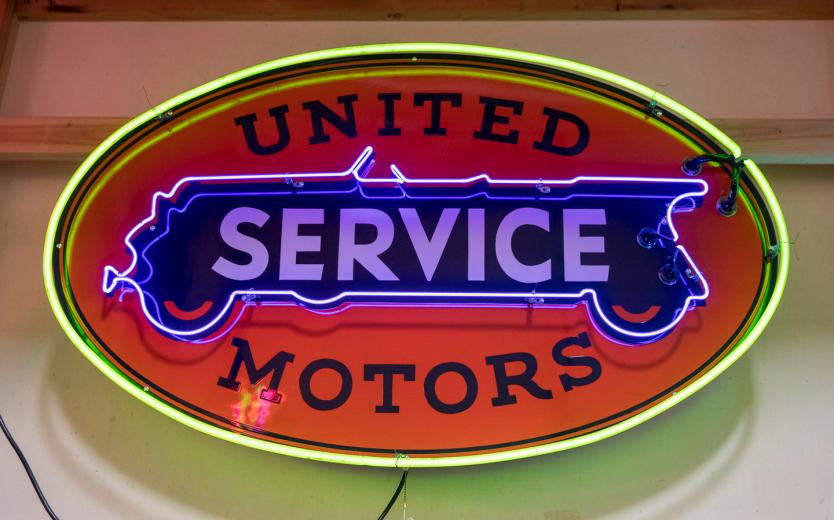 The craft combines glass sculpture and chemistry, utilizing stable noble gases and color theory to produce a desired effect along a spectrum of hues that Garrett says is a result of "some combination of the gas, the glass and a coating inside the glass.”