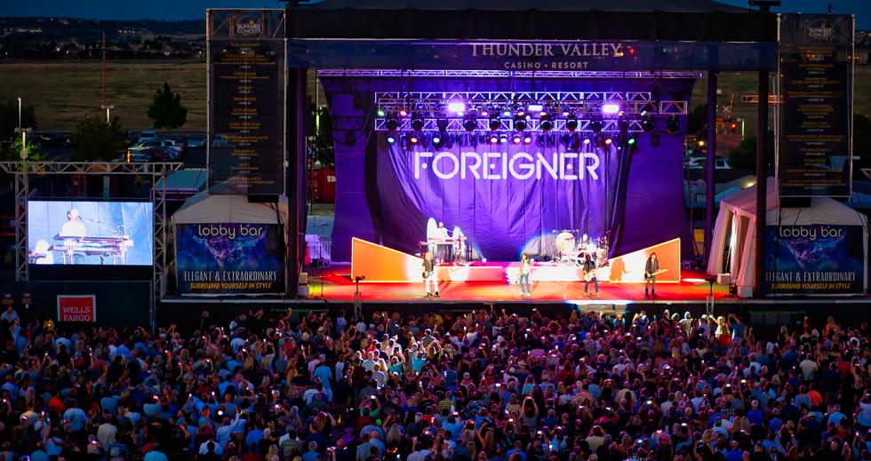 The band Foreigner performs before a sold-out crowd of 5,000 in June at Thunder Valley Casino Resort’s outdoor amphitheater in Lincoln.