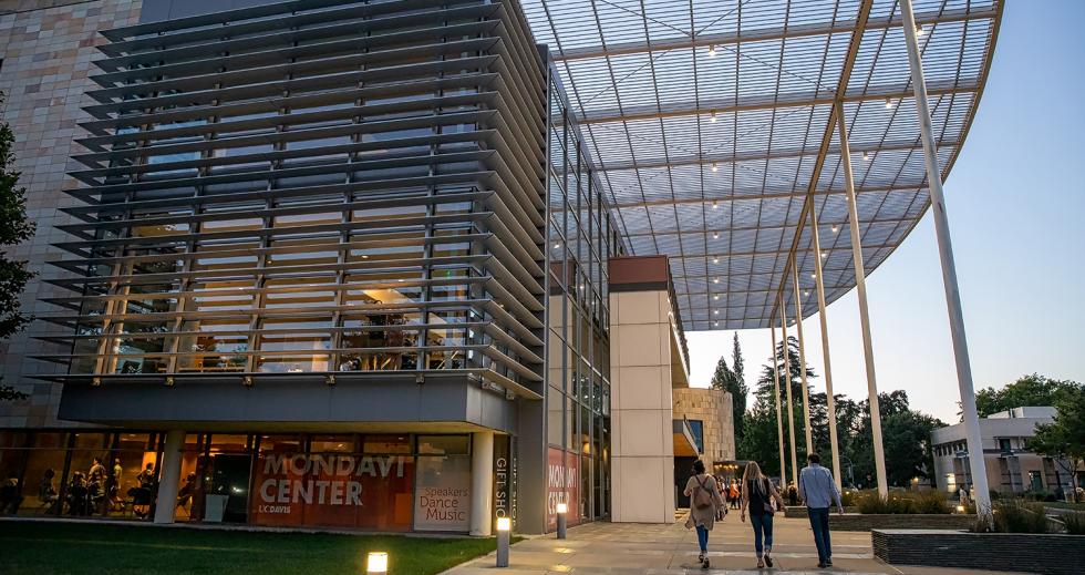 The Mondavi Center facility at UC Davis was named after arts patron and vineyard operator Robert Mondavi, opened in October 2002 for the UC Davis Symphony Orchestra.