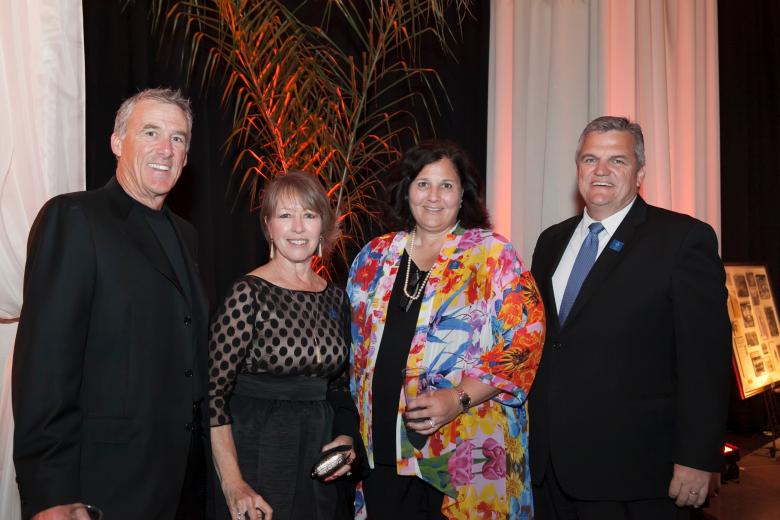 Bob Reeve, founder, Reeve/Knight Construction, with
wife Kathy; and Susan with husband Bill Halldin, president, Halldin Public Relations. Bob Reeve, founder, Reeve/Knight Construction, with
wife Kathy; and Susan with husband Bill Halldin, president, Halldin Public Relations.