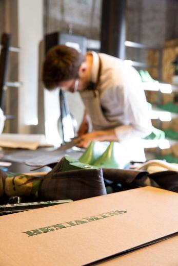 Eight years ago Schwartz was an aspiring film producer in the middle of creating his first TV show when he stumbled upon his true calling as a cordwainer (a fancy word for shoemaker). Eight years ago Schwartz was an aspiring film producer in the middle of creating his first TV show when he stumbled upon his true calling as a cordwainer (a fancy word for shoemaker).