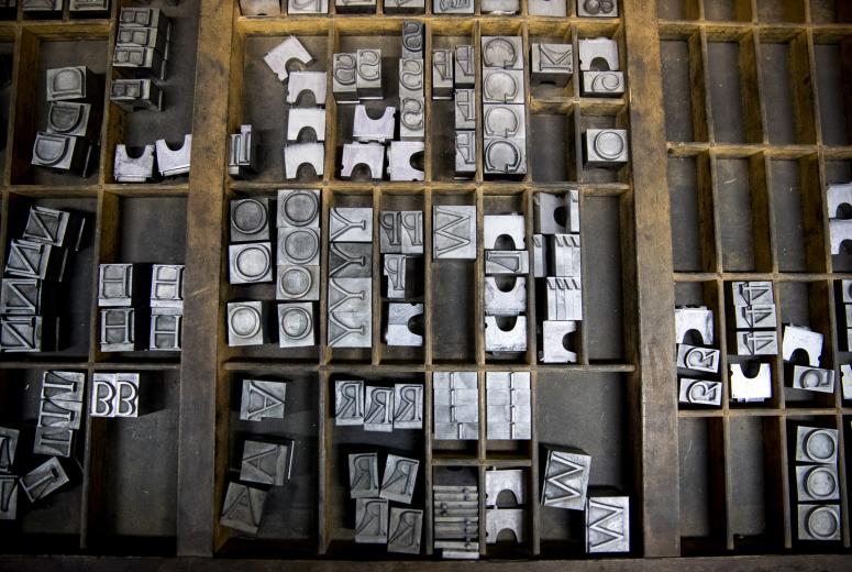 Full Circle Press’ high-profile clients include Apple and Pixar — a business card for Steve Jobs is featured in one of their display books.