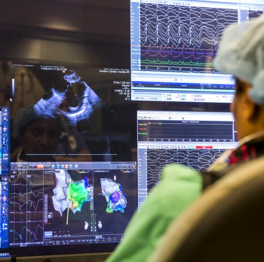 “It's especially gratifying to treat patients in our minimally invasive cardiology lab, which has the resources it takes to fix many problems with the electrical activity of the heart,” Srivatsa says. “It's especially gratifying to treat patients in our minimally invasive cardiology lab, which has the resources it takes to fix many problems with the electrical activity of the heart,” Srivatsa says.