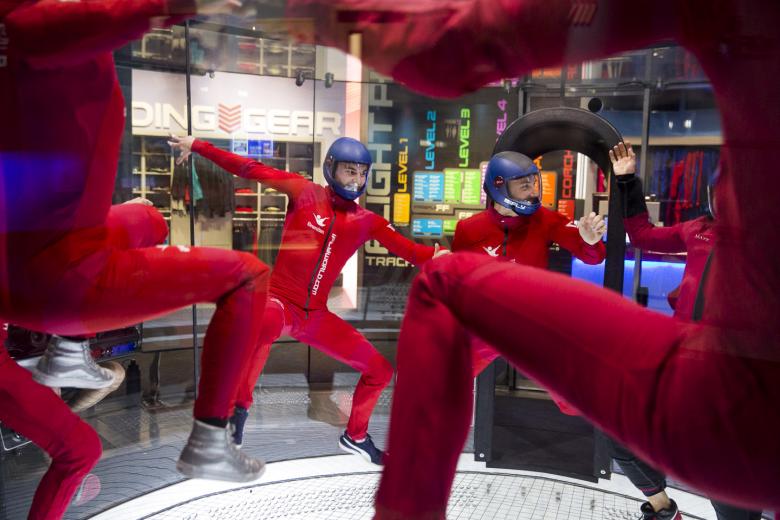 Well, almost anyone. The age range is 3 to 103 (although rumor has it someone older has gone) and the flier must weigh less than 230 pounds if under 6 feet tall or less than 250 pounds if over 6 feet tall