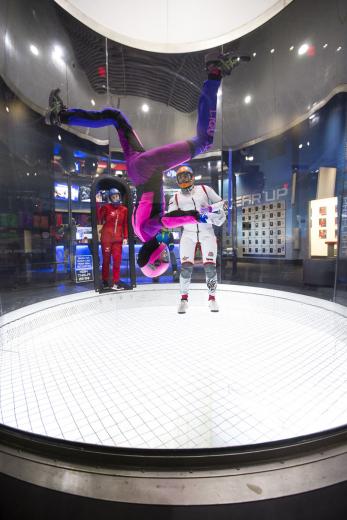 To become an instructor, a person must be at least 18 years old, complete the FITP and pass a physical test. “It’s an upper body workout; there’s no way around that,” Reid says. His words of advice for first-time fliers: “Chin up, smile, hold still, have fun. That’s what it’s all about.”