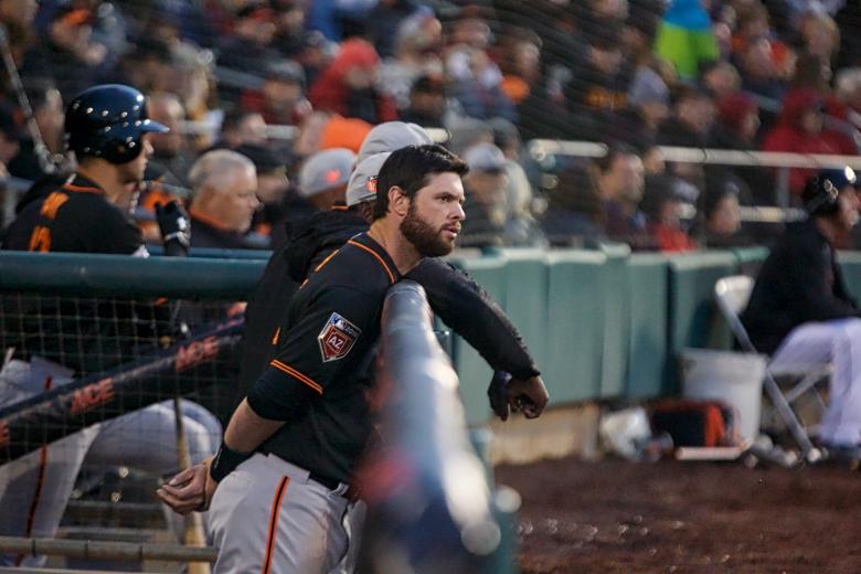 Giants first baseman Brandon Belt is looking to rebound from an injury filled 2017 season.