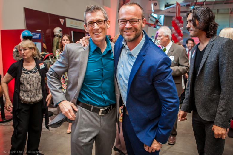 Clayton Blakley, vice president and director of business development, Comstock's magazine; and Rob Stewart, host, Rob on the Road, KVIE Clayton Blakley, vice president and director of business development, Comstock's magazine; and Rob Stewart, host, Rob on the Road, KVIE