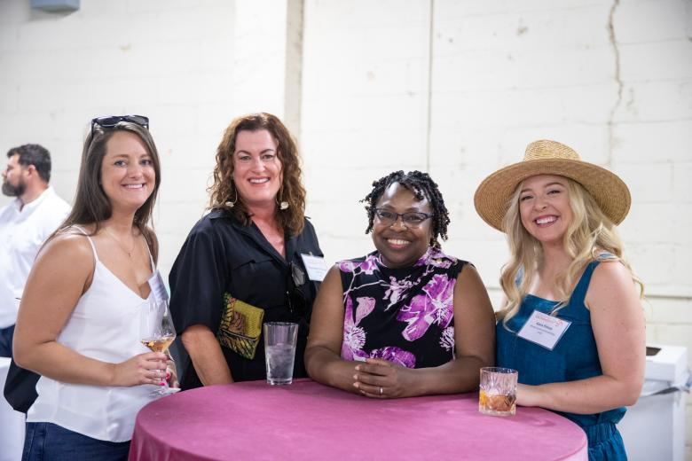 Kristin Ivanco, counsel, Delfino Madden; Shannon O’Donnell, business development manager, Steelcase; Tracy Jackson, founder and CEO, HR E-Z; Kara Fiscus, vice president of operations, 3fold Communications