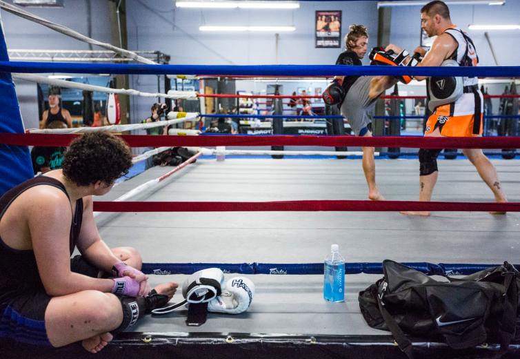 The former middleweight Muay Thai world champion also fights Ultimate Fighting Championships in their welterweight and lightweight divisions. He moved to Sacramento from Colorado earlier this year and says, “This fit — Sacramento and this team — has been perfect. It’s like they gave me a garage full of race cars.” The former middleweight Muay Thai world champion also fights Ultimate Fighting Championships in their welterweight and lightweight divisions. He moved to Sacramento from Colorado earlier this year and says, “This fit — Sacramento and this team — has been perfect. It’s like they gave me a garage full of race cars.”