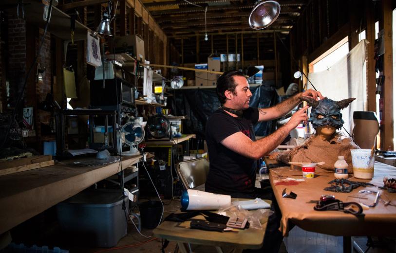 “We’re looking to mature, to embrace higher technical standards, because that can yield higher quality and detail — something you can’t tell is fake,” says Ainsworth, who worked as a stage hand before launching into special effects full-time. “If you want a full-sized dinosaur, we can do that.” “We’re looking to mature, to embrace higher technical standards, because that can yield higher quality and detail — something you can’t tell is fake,” says Ainsworth, who worked as a stage hand before launching into special effects full-time. “If you want a full-sized dinosaur, we can do that.”