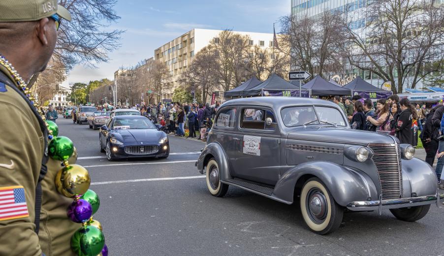 The California Automobile Museum's lineup featured a variety of vehicles, vintage and otherwise.