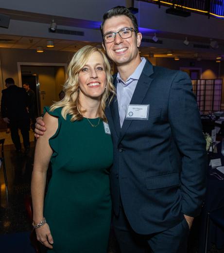 Kindra Britt Pappas, director of communications, California Department of Education; and Alex Pappas, director of marketing, Gro-Tech Systems