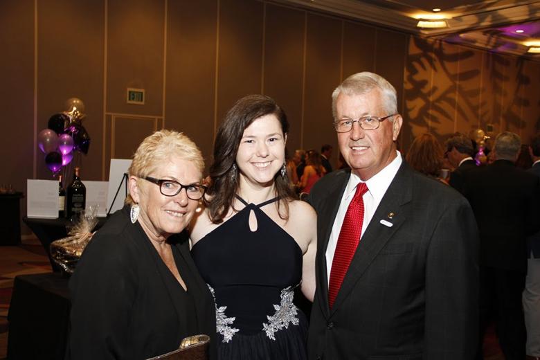 Mary Ann Dean; Allison Steele, marketing assistant, Anpac Bio; and Bob Dean, senior vice president, Colliers International