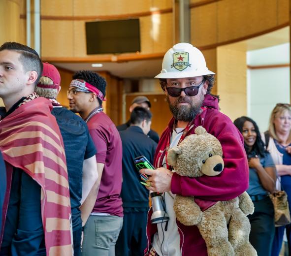 Republic FC fans and players crowd City Hall on April 9 prior to the Sacramento City Council unanimously approving the term sheet for constructing a $252.2 million stadium in the downtown Railyards should Sacramento receive an MLS