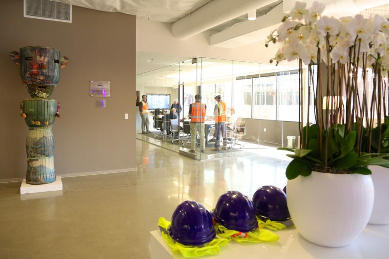 The Sacramento Metropolitan Arts Commission hosted four orientation sessions and hard-hat tours of the arena construction site for the 17 artists selected to submit public art proposals. The meetings were held Sept. 2-3, at the downtown offices of the Entertainment and Sports Center Complex. The Sacramento Metropolitan Arts Commission hosted four orientation sessions and hard-hat tours of the arena construction site for the 17 artists selected to submit public art proposals. The meetings were held Sept. 2-3, at the downtown offices of the Entertainment and Sports Center Complex.