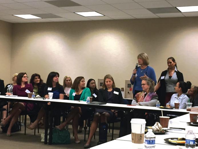 Questions and networking are a key part of the Women’s Interactive Network and Women on the Move events. Questions and networking are a key part of the Women’s Interactive Network and Women on the Move events.