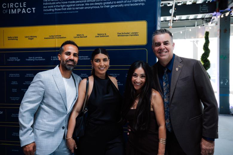 Rodrigo “RoRo” Lopez, retired player, Sacramento Republic FC; Christina Lopez; Mackenzie Moak; Scott Moak, vice president, Sacramento Republic FC