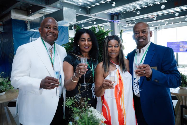 Wornel Simpson, bonded registered representative, Osaic Wealth; DeJada Simpson; Francine Bailey-Byrd; Alton Byrd, vistage chair and founder, Optimus 1 consulting