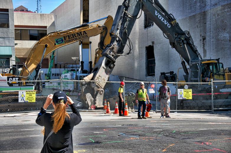 A look at arena construction on 8.13.2014
(photo: Steve Martarano) A look at arena construction on 8.13.2014
(photo: Steve Martarano)