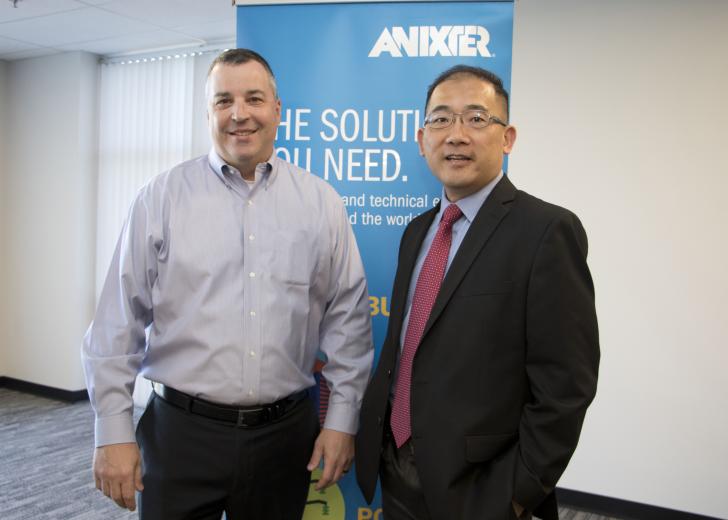 Mike Fitzsimmons, regional vice president, Anixter; and Hong Sae, chief information officer, City of Roseville