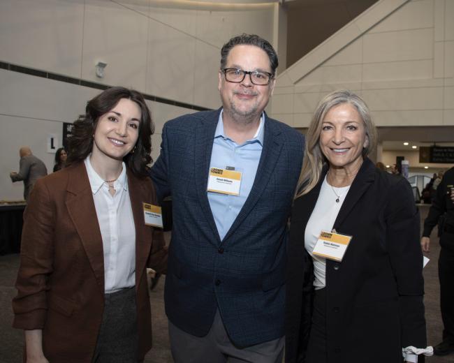 Elizabeth-Rose Mandalou, beverage director/partner, WM Restaurants, Allora and Aiona; Deneb Williams, executive chef/partner, WM Restaurants, Allora and Aiona; and Robbie Mahlman, senior general manager, Tsakopoulos Management Company