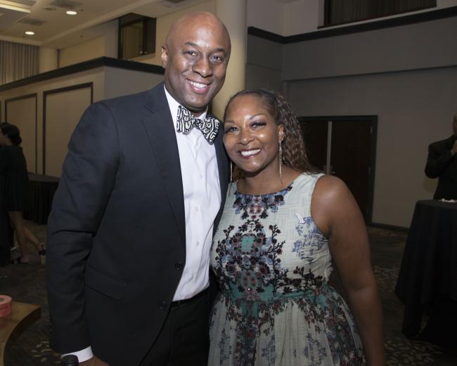 Dr. BJ Snowden, associate vice president of equity, institutional effectiveness and innovation, American River College, and Johnnise Foster-Downs, government affairs, PG&E