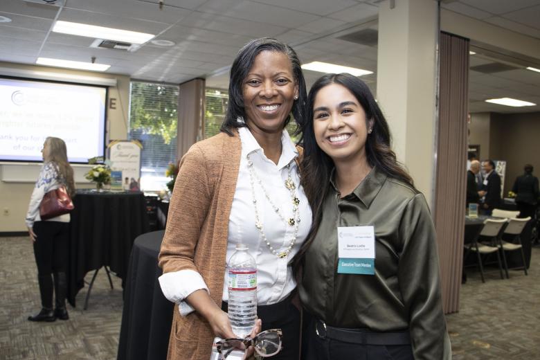 From Stanford Sierra Youth & Families: Kimberly Woods-Burch, HR director, and Beatriz Lodia, associate director of family and youth partnership