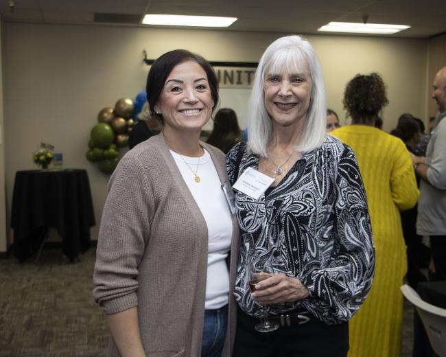 Lisa Leach, senior preconstruction coordinator, DesCor Builders, and Christie Shorrock, former director of development (retired), Stanford Sierra Youth & Families