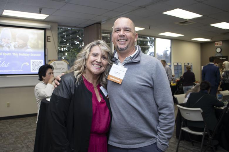Darla Carrillo, Point West branch, Westamerica Bank, and Benjamin Molina, commercial manager, Radius Recycling