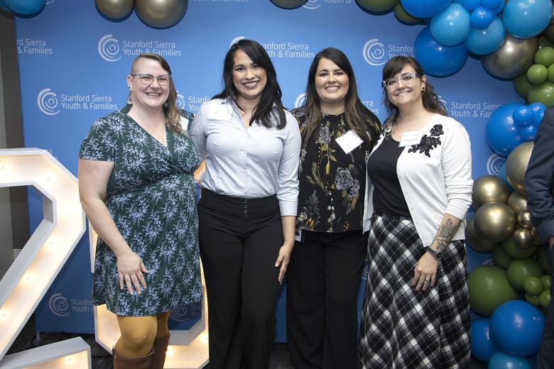 From Stanford Sierra Youth & Families: Jessica Kreb, donor relations manager; Ramona Meza, community engagement coordinator; Karla Zaragoza, associate director of marketing; and Tila Moreno, donor relations coordinator