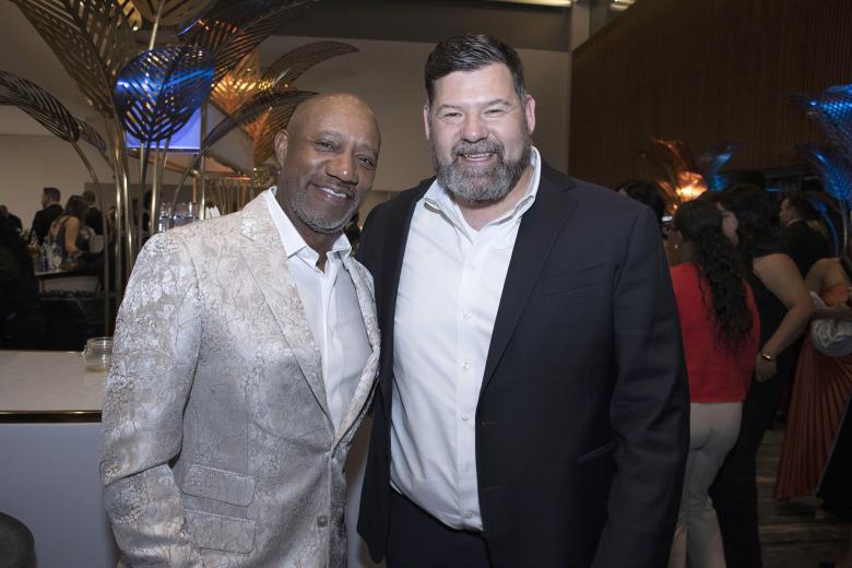 Jay Robinson, senior vice president and area manager, Kaiser Permanente Sacramento, and Clay Nutting, owner, Canon East Sac