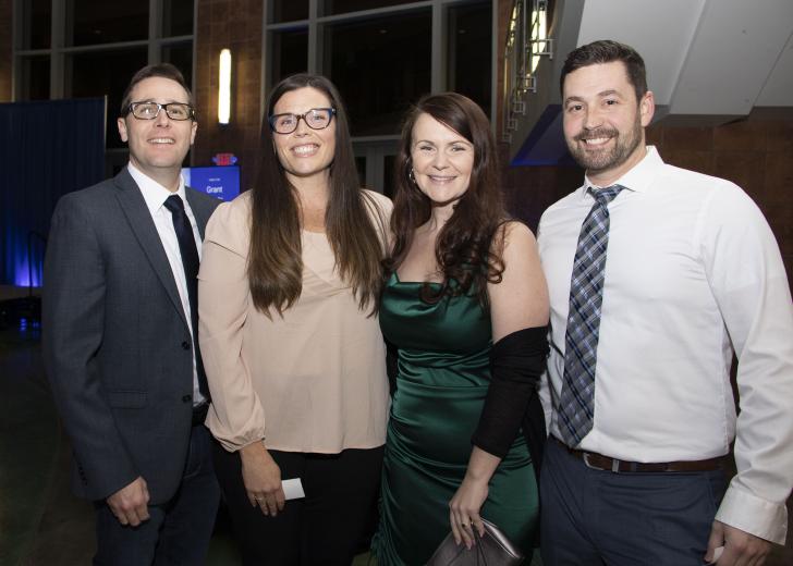 Cody O’Keefe, financial advisor, WGG Wealth
Partners; Jonell Dumars, spouse of Dustin Dumars; Caleb Kauffmann, owner, NorCal Physiotherapy & Sports Sciences; and Jessica Kauffmann, co-owner, NorCal Physiotherapy &
Sports Sciences