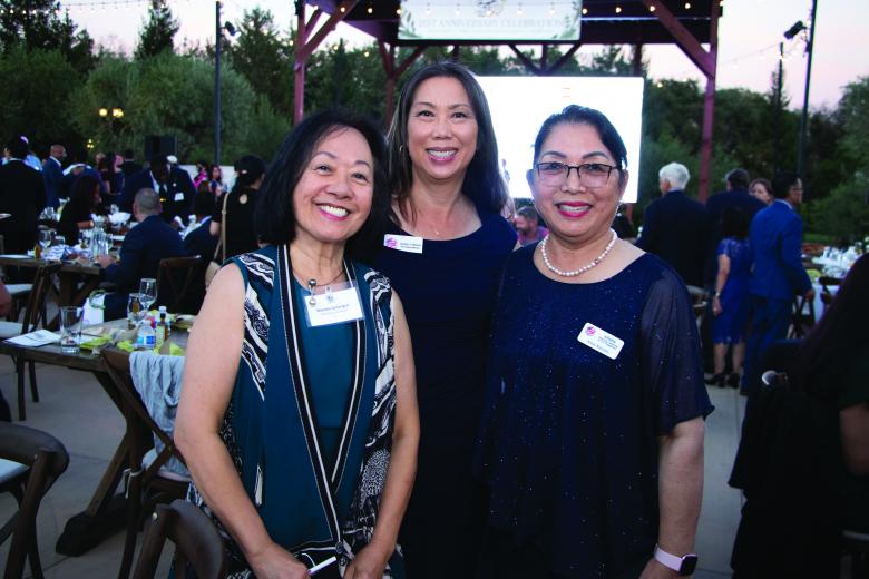 Marsha Golangco, region president, APAPA Bay Area Region;
Caroline Villareal, youth committee co-chair, APAPA Solano
County; Alma Stevens, office manager, APAPA Sacramento